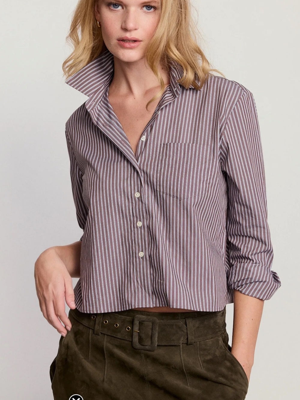 The Shirt Long Sleeve Boxy Crop